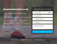 Tablet Screenshot of physicaleducation.co.uk